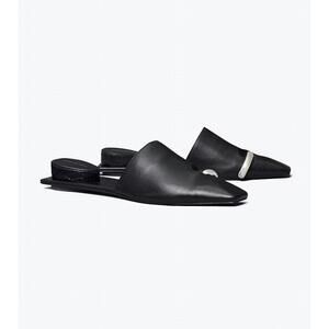 NEW TORY BURCH women's pierced mule in black